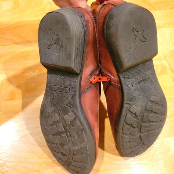 Pikolions Women's Leather Zip Ankle Boots Booties Size 38 - Picture 12 of 15